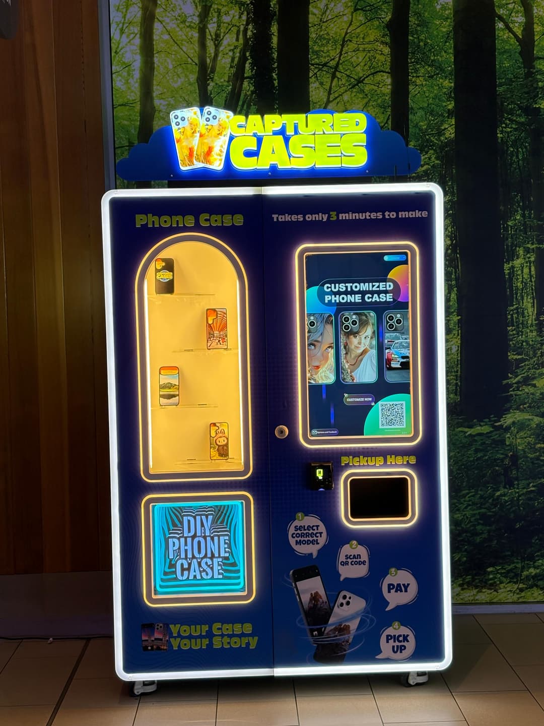 Captured Cases ordering kiosk
